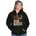 thumbnail image 4 of Funny Hunting Big Bucks Deer Hunt Pun Zip Up Hoodie Men's Women's Brisco Brands X, 4 of 6