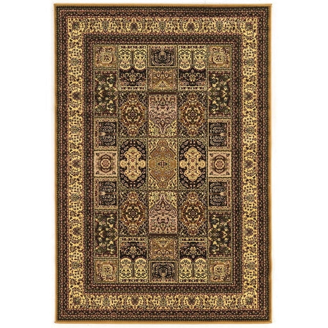 Linon McKinley Baktiyari Power Loomed Polypropylene 5' X 7'6" Rug in Cream