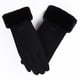 thumbnail image 2 of Guantes de cocina de terciopelo cálidos para mujer, guantes de gamuza de invierno cálidos con boca gruesa de gamuza y resistentes al viento, guantes de ciclismo, guantes, 2 of 2