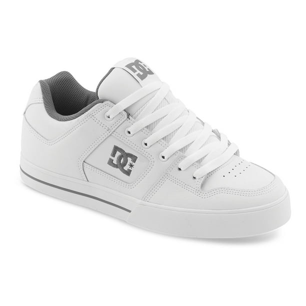 DC Men's Pure Athletic Sneakers White Leather  D 