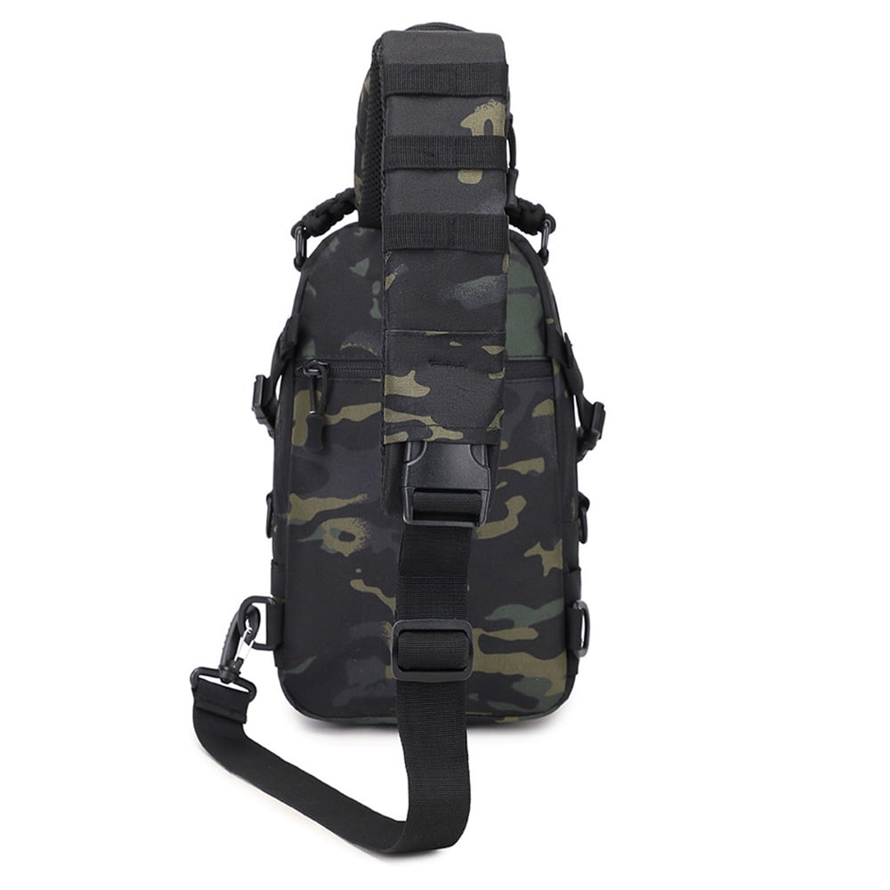 Hiking Backpack Men's Chest Bag Small Sling Bag for Men Crossbody Waterproof & Breathable Compatible with iPad Compartment Bike Bag