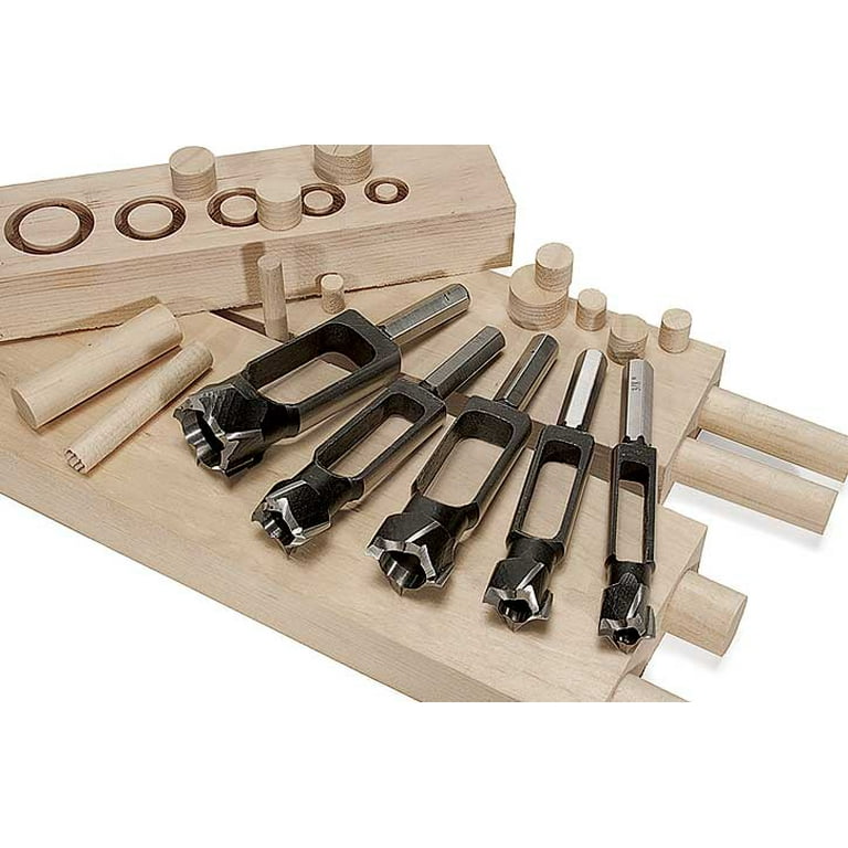 Max-Craft Tenon Dowel Plug Cutter Drill Bit Plug Maker 4Pcs Set Size  3/8-1/2-5/8-3/4 