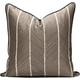 thumbnail image 1 of Fundas de almohada decorativas, fundas de almohada cuadradas texturizadas, fundas de almohada jacquard a rayas con cremallera invisible y bordes ribeteados para sofá, sala de estar, dormitorio, 18.0, 1 of 6