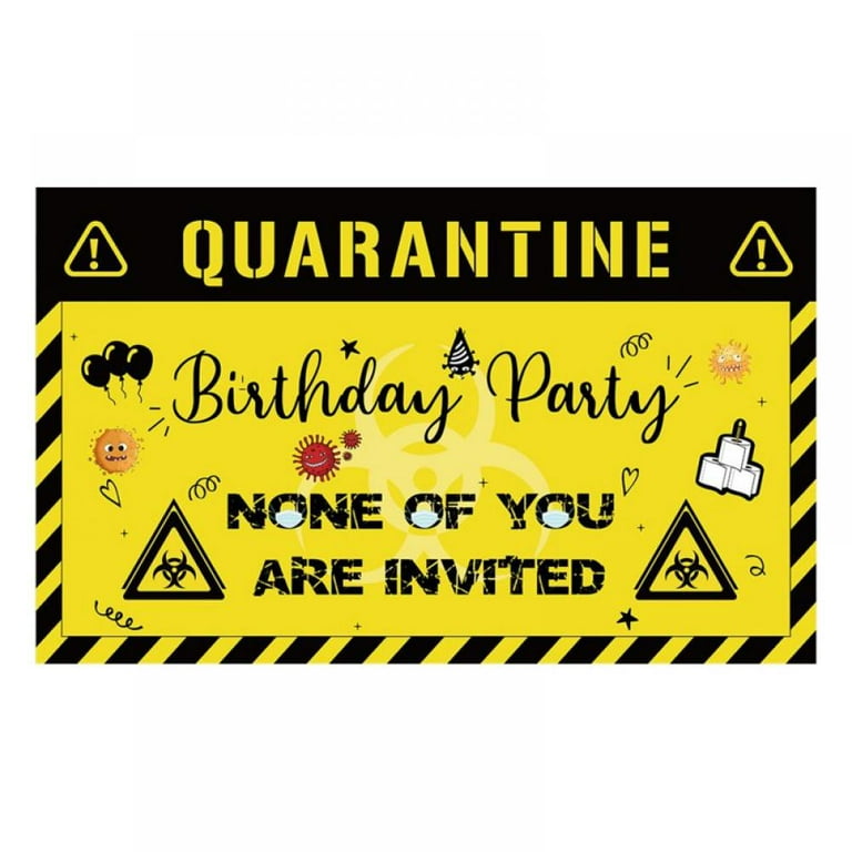 Quarantine birthday banner deals