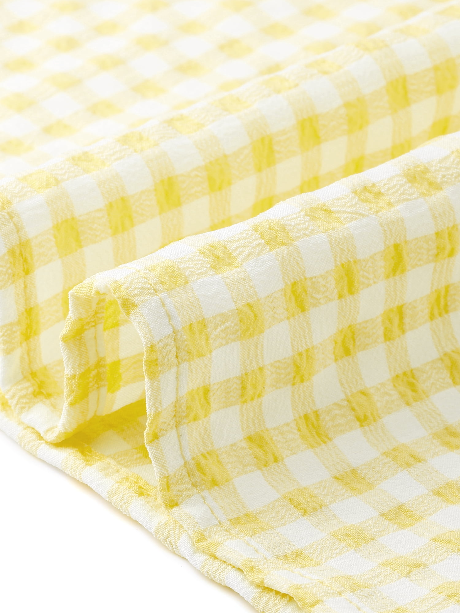 DARING DIVA Women's Gingham Strapless Maxi Summer Casual Sundress Medium Yellow