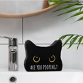 thumbnail image 4 of Cartel acrílico de Halloween con forma de gato negro, 13 x 10 cm, decoración de baño, 4 of 6