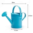 thumbnail image 2 of Traditional Metal Watering Can, 1.5L Small Metal Watering Can with Long Spout and Sprinkler, Garden Water Pot for Outdoor and Indoor Plants, Watering Can Decor, Blue, 2 of 7