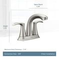 thumbnail image 2 of Moen Graeden Spot Resist Brushed Nickel 2-handle 4-in Centerset Bathroom Faucet, 2 of 10