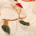 thumbnail image 3 of Elegante mantel navideño bordado, lavable y reutilizable, ideal para reuniones navideñas y celebraciones festivas., 3 of 8
