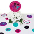 Tumble Flip & Twirl Gymnastics Party Decorations - Set Of 20 Die-Cut Shapes For DIY Birthday Party Decor