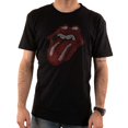 thumbnail image 1 of The Rolling Stones - Camiseta Classic Tongue Adornado para Adultos Unisex (Negro), 1 of 3