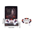thumbnail image 3 of Halloween Themed Bracelets for Women, Center Bead Bracelet, Stretch Charm Bracelet with Gift Box, Seasonal Stackable Holiday Bracelets for Party Gift A, 3 of 4