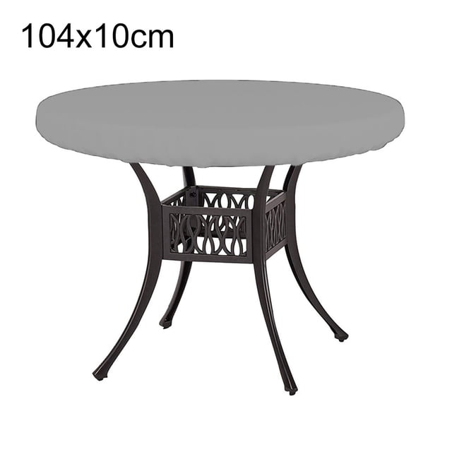 Housse de table Ronde d'Extérieur Imperméable et Antipoussière pour Terrasse, Housse de Dessus de table Ronde