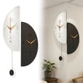 thumbnail image 2 of WMQPNNS Modern Corner Clock Stylish Double Clock Induction Luminous Corner Clock Bedroom Silent Corner Clock with Digital Scale, 2 of 5
