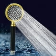 thumbnail image 4 of High Pressure Bathroom Faucet Shower Head, Space Aluminum Super Pressurized, Household Bath Shower, Four-Point Universal Interface, Removable Easy to Clean, Gold, 4 of 8