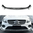 thumbnail image 2 of Gloss Black Car Front Bumper Lip Diffuser Spoiler For Mercedes-Benz GLC-Class X253 C253 AMG 2016-2019, 2 of 7