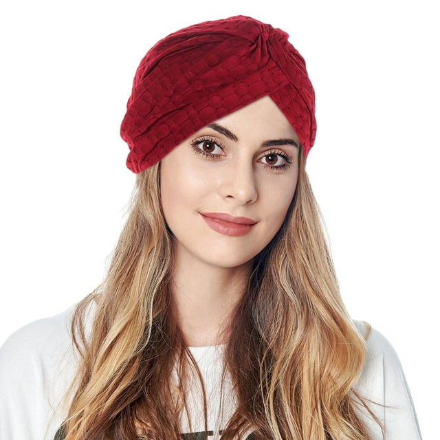 Women Turbans Knot Pre Tied Bonnet Cap Headwraps Hats