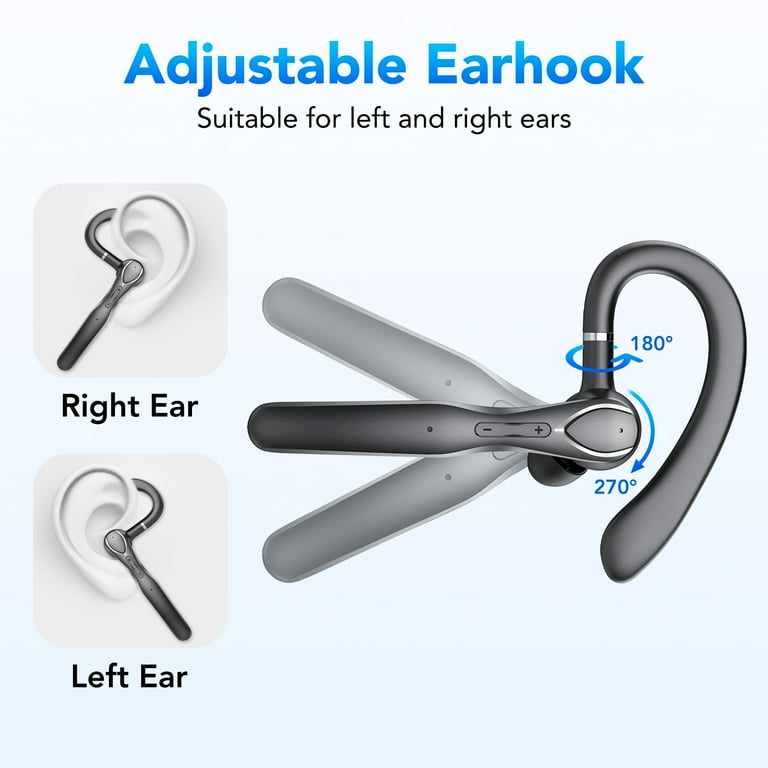 Tikland Bluetooth Headset V5.3, 100H Talk, ENC Noise