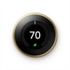(Certified Refurbished) Google Nest Learning Thermostat 3rd Generation - Works with Alexa - Brass
