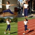 thumbnail image 3 of LIaqionyy Plus Size Capri Pants for Womens High Waisted Stretchy Casual Workout Golf Cropped Trousers Pant with Pockets, 3 of 8