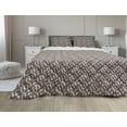 thumbnail image 1 of Abstract Comforter & Sham Bedding Set, Repeating Puzzle Mosaic Pattern with Simple Geometric Ornament Modern and Funky, 3 pcs Duvet Set Microfiber Filling Quilt, 5 Sizes, Multicolor, by Ambesonne, 1 of 4