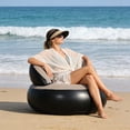 thumbnail image 4 of Portable Inflatable Sofa, Pvc Recliner With Quick Inflation, for Camping and Indoor Lounging, Brown, 4 of 6