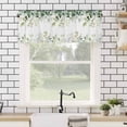 thumbnail image 4 of Eucalyptus Leaf Valances for Windows Green Plant Farm Country Rod Pocket Curtain Valance Window Treatment Short Curtains for Kitchen Living Room, 60"x14", 4 of 5