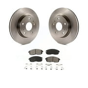 Transit Auto - Front Disc Brake Rotors And Semi-Metallic Pads Kit For Suzuki SX4 Crossover K8S-100545