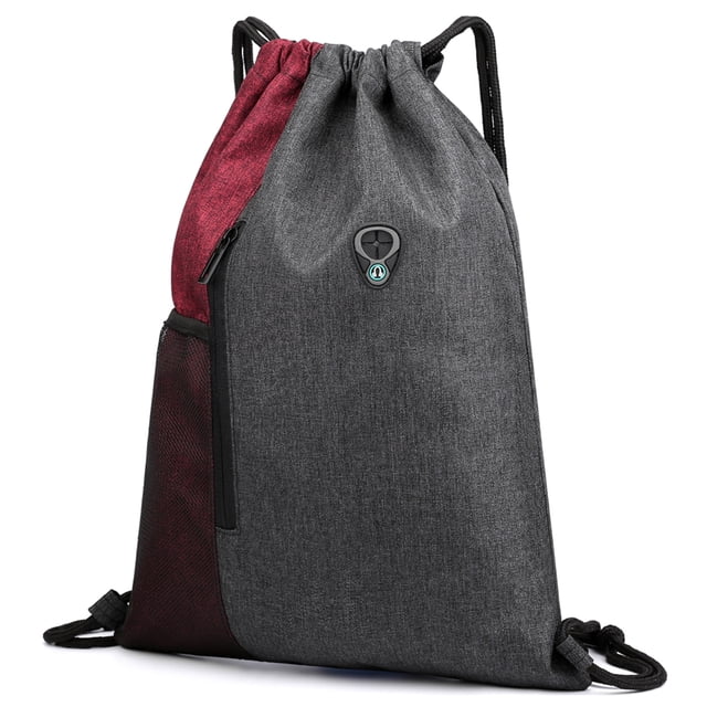Saco de gimnasio con auriculares Jack Mochila con cordón Cubo con cordón resistente al agua Labymos Mochila