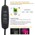 thumbnail image 3 of Lámpara de cultivo para plantas, nueva lámpara de 4 cabezales, temporizador de encendido y apagado automático, luz LED para plántulas, suculentas y orquídeas., 3 of 5