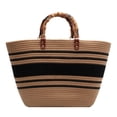 thumbnail image 2 of Bolso de playa Mango de bambú de vacaciones en la playa Moda exquisita para fiesta junto al mar, 2 of 8