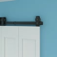 thumbnail image 2 of JUBEST 51" Bi-Folding Barn Sliding Door Hardware Top Mount Track Kit, 2 of 5