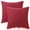 Burgundy, variant on Unique Bargains Sofa Living Room Corduroy Decorative Throw Pillow Covers (2 Count) White 16" x 16"