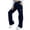 *Dark Blue, variant on VBVC Women's Pull-On Cargo Pants,Straight-Leg Hiking Joggers For Women,Ladies Lightweight Travel Trousers with Zip Pockets,Army Green,S-2XL