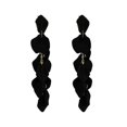thumbnail image 4 of Pendientes bohemios de pétalos de rosa, pendientes colgantes de flores con borlas largas para fiestas, 4 of 6