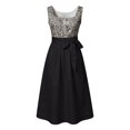 thumbnail image 4 of Venzia Women Floral Dirndl Dress, Bavarian Oktoberfest Traditional Puff Sleeve Midi Party, 4 of 5