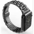 thumbnail image 4 of BAMAIA Compatible avec Bracelet Apple Watch, Bracelet de Remplacement en Métal Inoxydable Solide, Adapté pour Apple Watch3 (Ls 42mm Noir), 4 of 4
