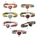 thumbnail image 3 of Pulseras trenzadas Qarigey con cuentas de piedra y piedras preciosas naturales rojo, 3 of 6