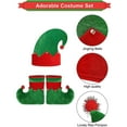 thumbnail image 3 of Disfraz de Papá Noel Cateissary Traje navideño de lujo para mujer verde SG, 3 of 6