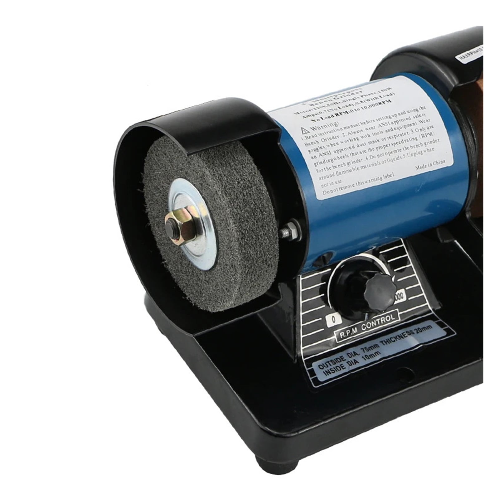 150W Mini Bench Grinder Multi-Purpose Polisher Adjustable Speed Adjustable Speed Sander Polisher For Jade Jewelry ,Easy to Use