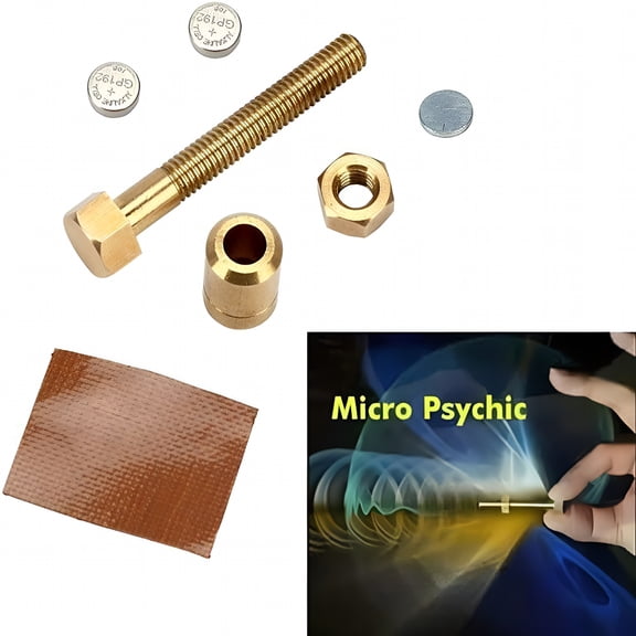 BESTSKY Nut Off Bolt Magic Tricks Prop Autorotation Rotating Screw Magic Props Close Up Micro Psychic Super Ultimate Rotating Magic Toys for Kids and Adults