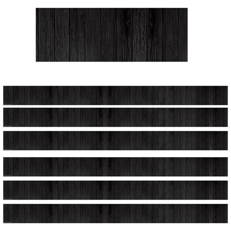 UPC: 0194629113446 | Teacher Created Resources Black Wood Straight Border Trim  35 Feet  6 Packs