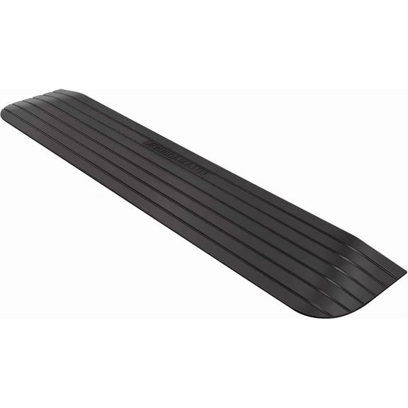 Ruedamann 1" Rise Solid Rubber Wheelchair Ramp,Threshold Ramp for Thresholds,Doorways and Bathroom(MTR100-2.5)