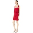 thumbnail image 3 of Nicole Miller Artelier RED Stretchy Matte Sleeveless Blouson Dress, US Small, 3 of 6