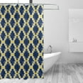 thumbnail image 2 of Coolnut Abstract Moroccan Bathroom Waterproof Shower Curtain Set Bathtub Curtain with 12 Hooks for Bathroom Decor,Hotel,Room,60x72Inch, 2 of 6
