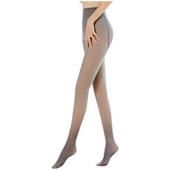 YooGuoGuo Fleece Lined Tights Women Winter Thermal Pantyhose Leggings Warm Fake Translucent Sheer Stretch Stocking