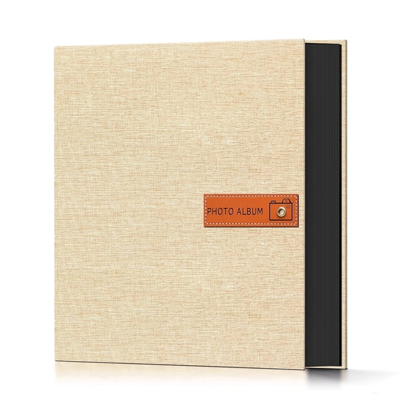 FGCFGC Photo Album 4x6 200 Pockets Photo with Label, Linen Hardcover Photo Albums for Wedding Gifts Baby Memory Travel Anniversary Brithday School, Picture Book with Horizontal & Vertical Photos