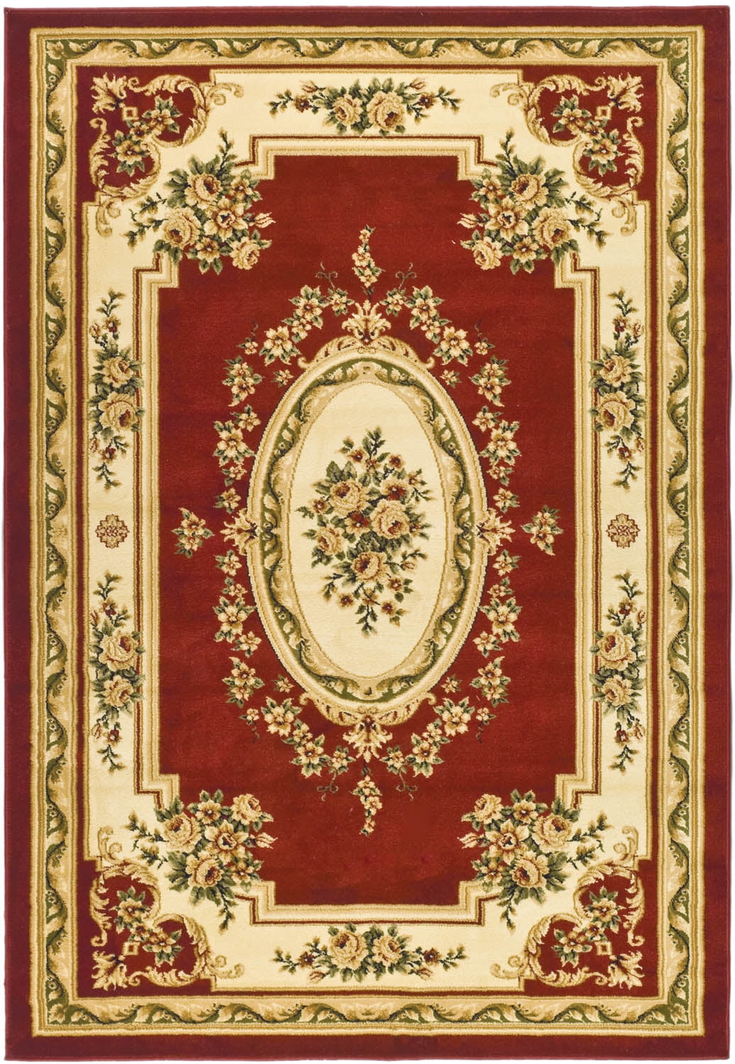 Safavieh Lyndhurst Katherine Floral Area Rug, Red/Ivory, 6' x 8'