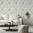 thumbnail image 3 of Abyssaly Floral Peel and Stick Wallpaper, 17.3" x 118.1" Self-Adhesive Wallpaper, Green Textured Contact Paper for Home Wall Covering and Furniture Refresh, 3 of 5