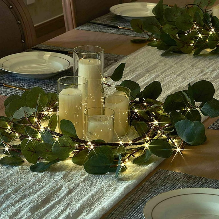 Twinkling Olive Vine Fairy Lights With LED,6ft Faux Vine